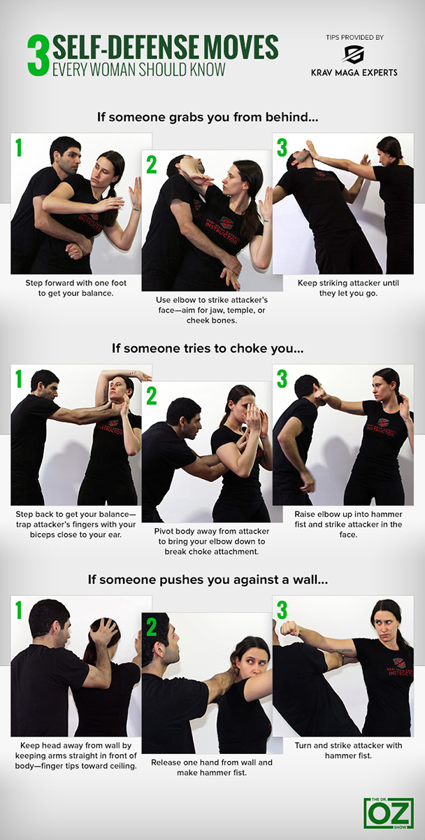3 Self Defense Moves Every Woman Should Know The Dr Oz Show