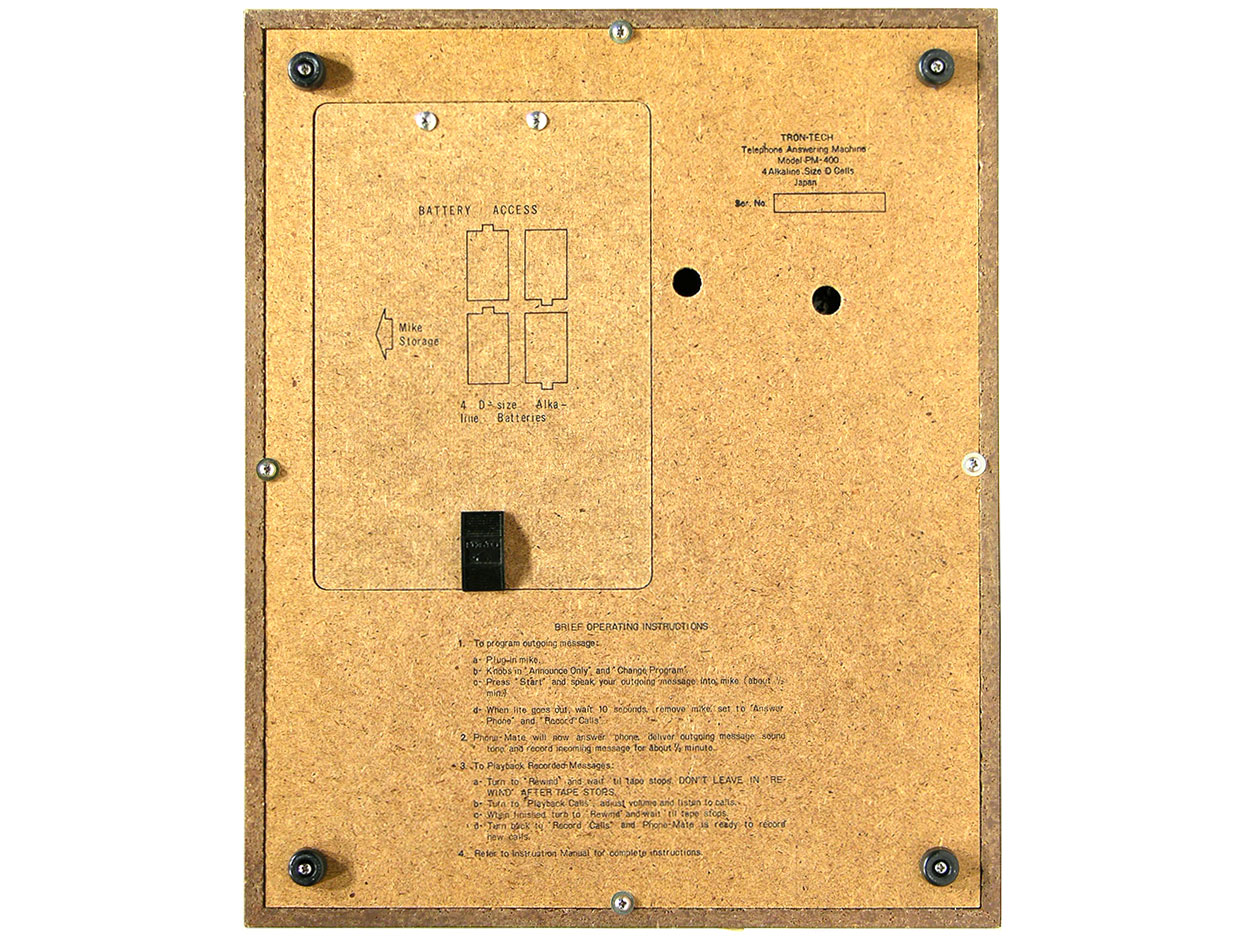 Wood and Black PhoneMate Answering Machine