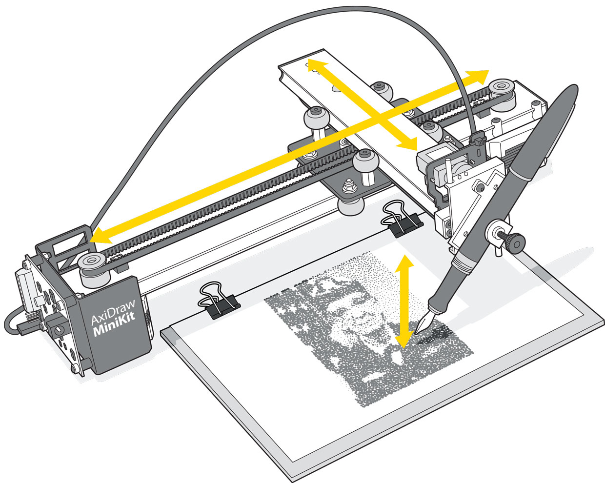 XY Plotter Kit DIY XY Plotter 2 Axis XY Plotter Robot Kit Engraving Machine 