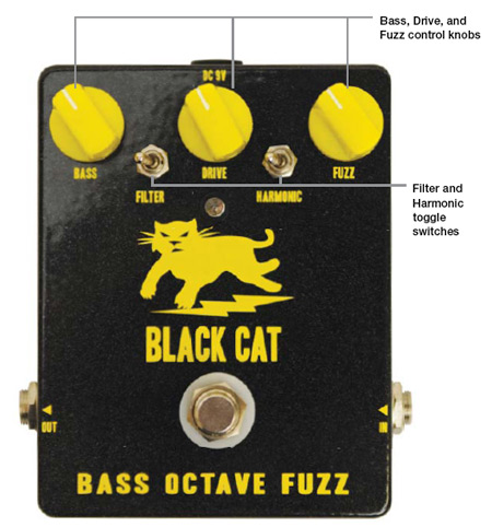 Black Cat Bass Octave Fuzz - エフェクター
