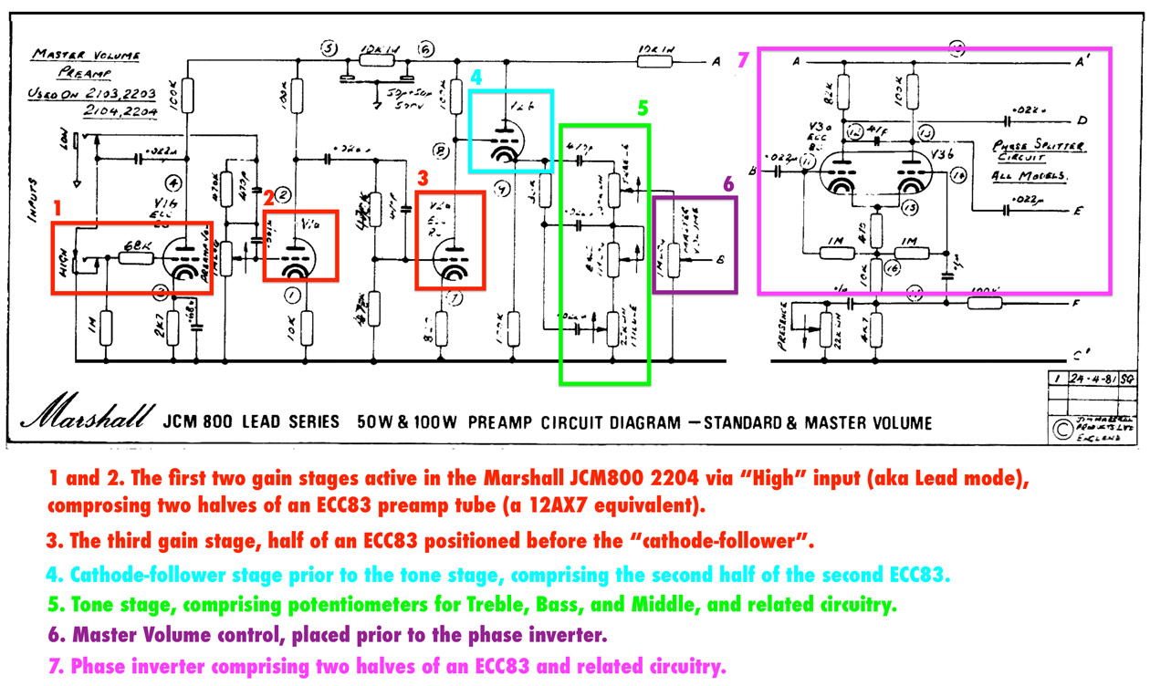 Marshall 2204 схема