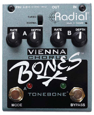 Radial Engineering Bones Vienna Chorus Pedal Review - Premier Guitar