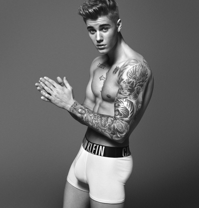 Justin Bieber for Calvin Klein (2015). Image credit: Calvin Klein.