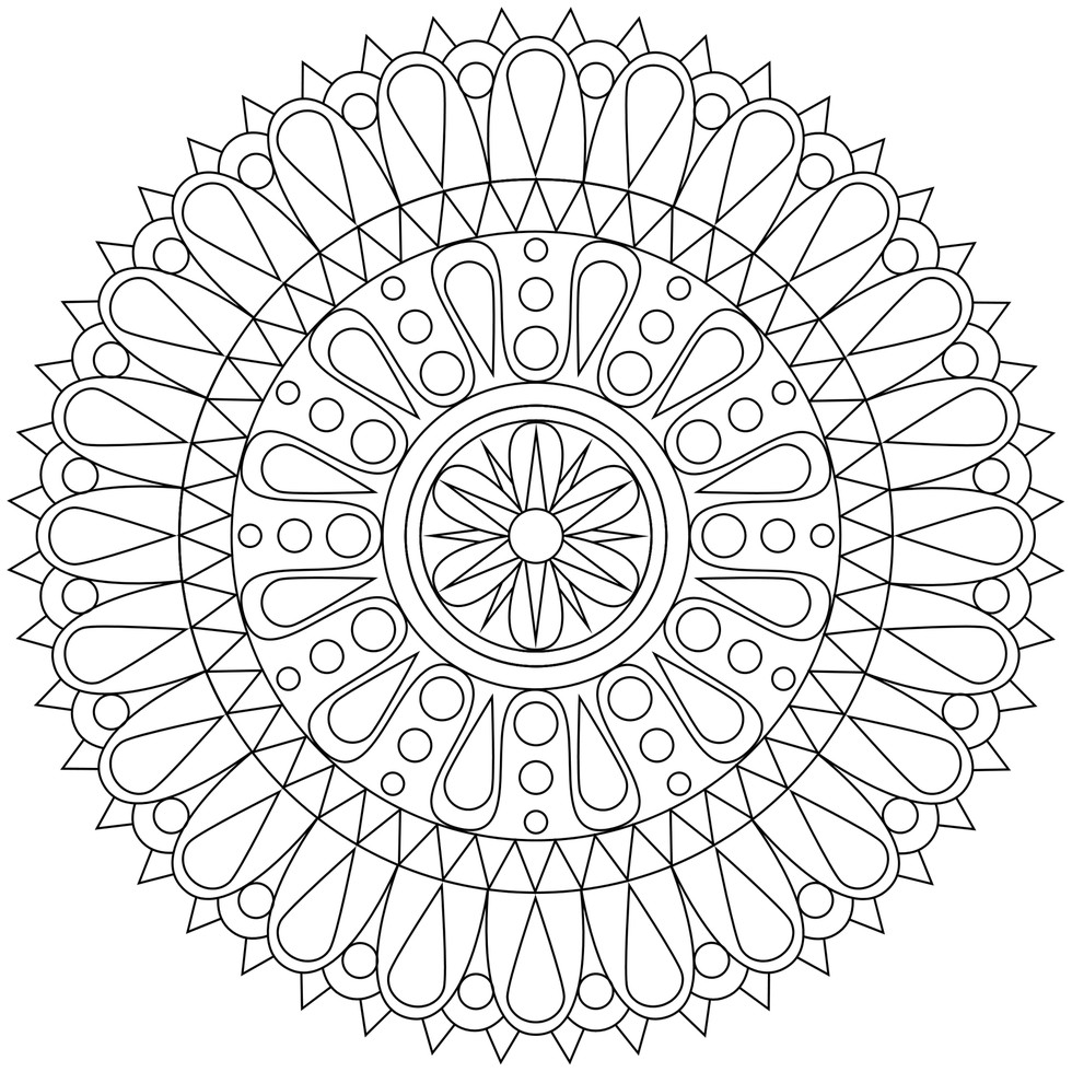 Download These Printable Mandala And Abstract Coloring Pages Relieve Stress And Help You Meditate ...