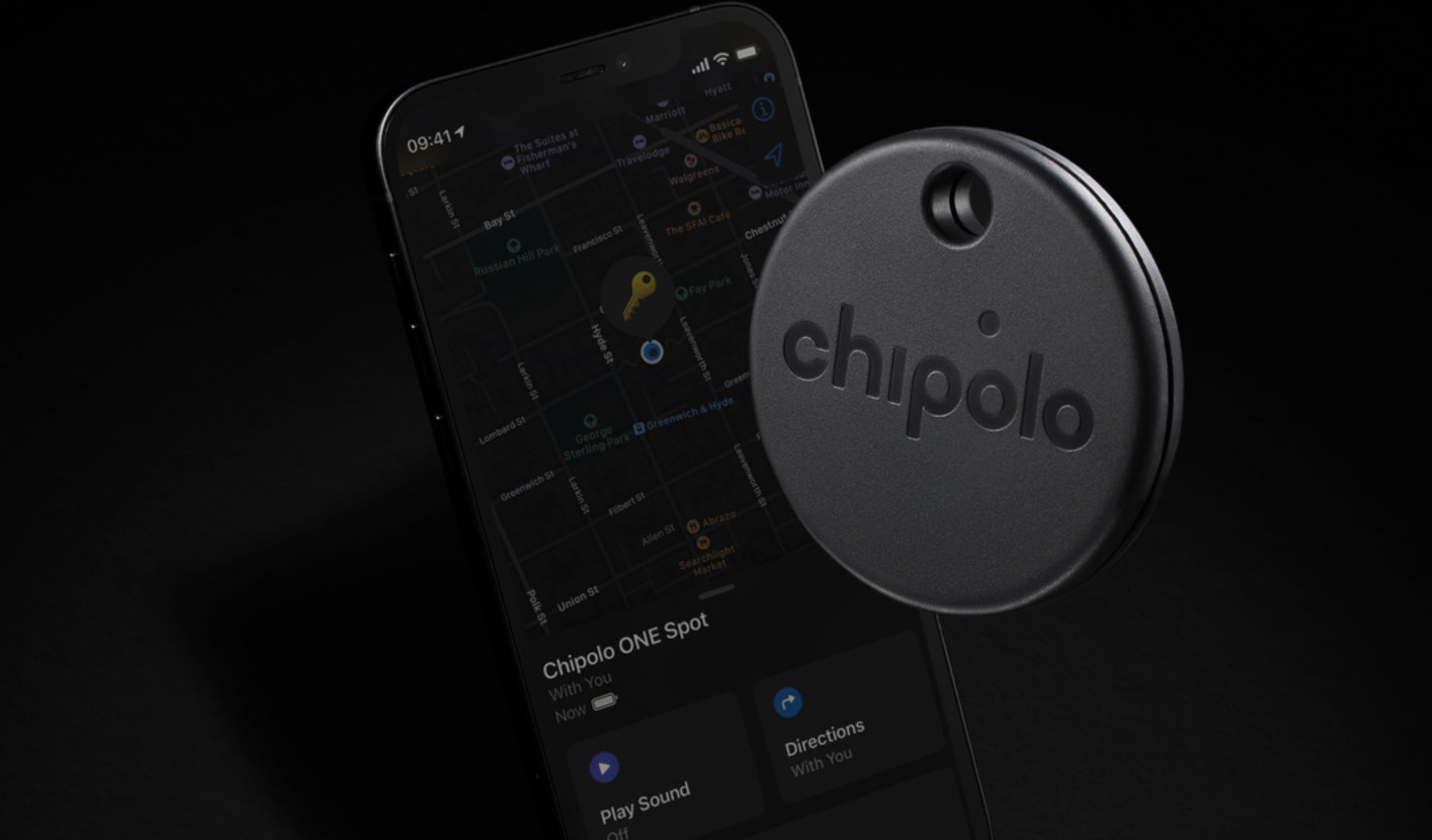Chipolo ONE - 2020 Loudest Water Resistant Bluetooth Item Finder