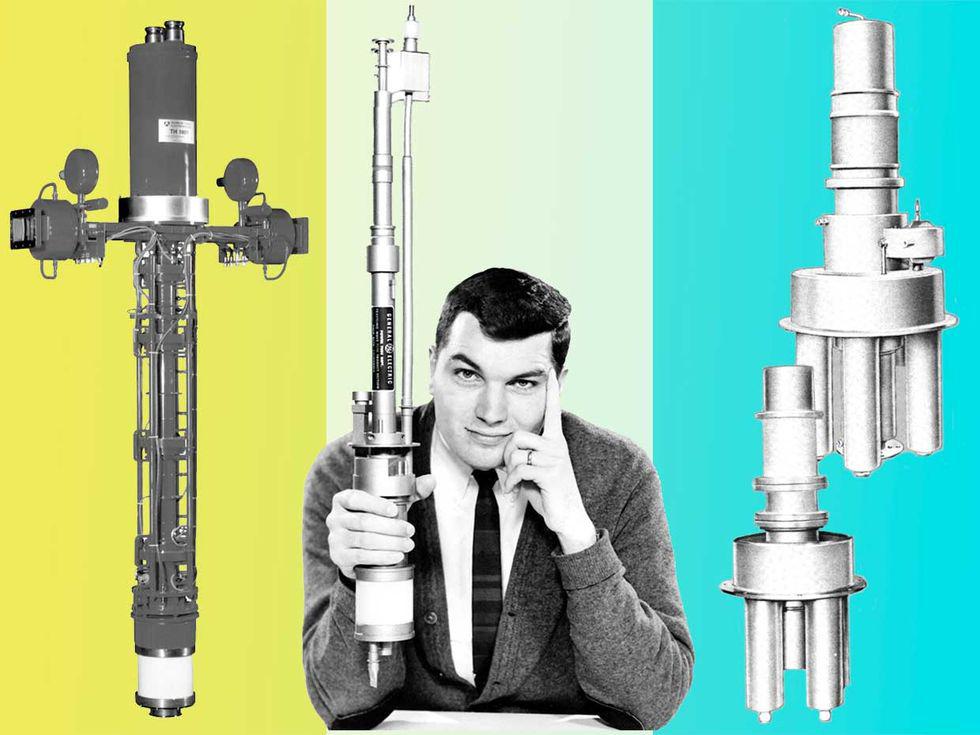 Inside a neon tube test antenna - and electronic jammer? (with