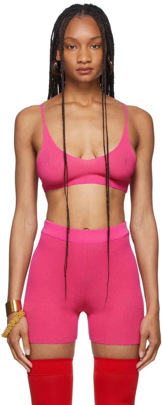 SHIMMER BRA TANK COMBO Shocking PinkXS