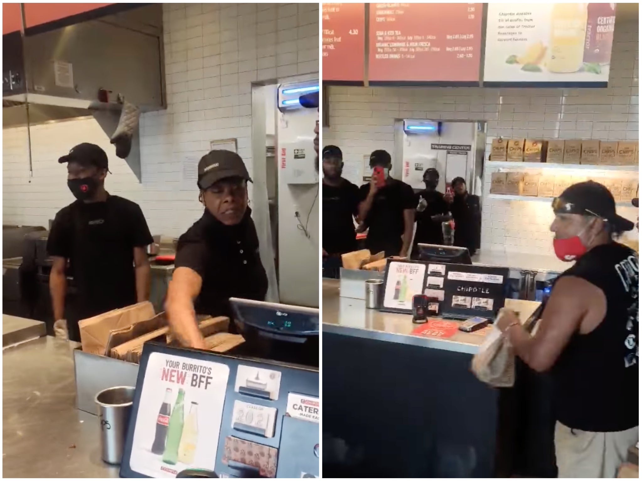 Chipotle worker sacked after hurling scissors at customer | indy100
