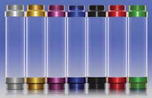 Each Clear Grease Gun Tube comes with colored end caps already assembled onto each tube.