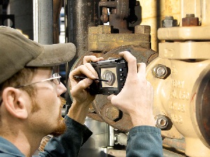 Man Holding Device