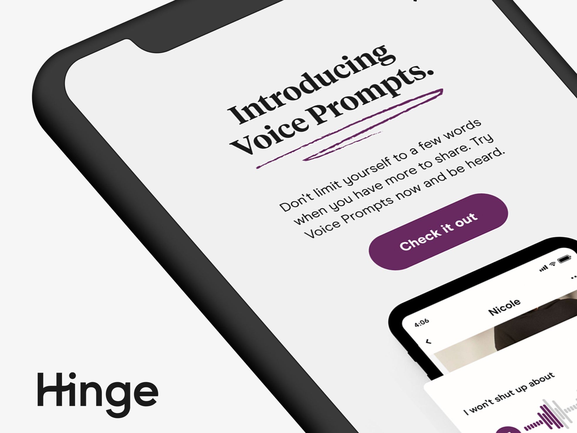 Can you send voice notes on hinge?