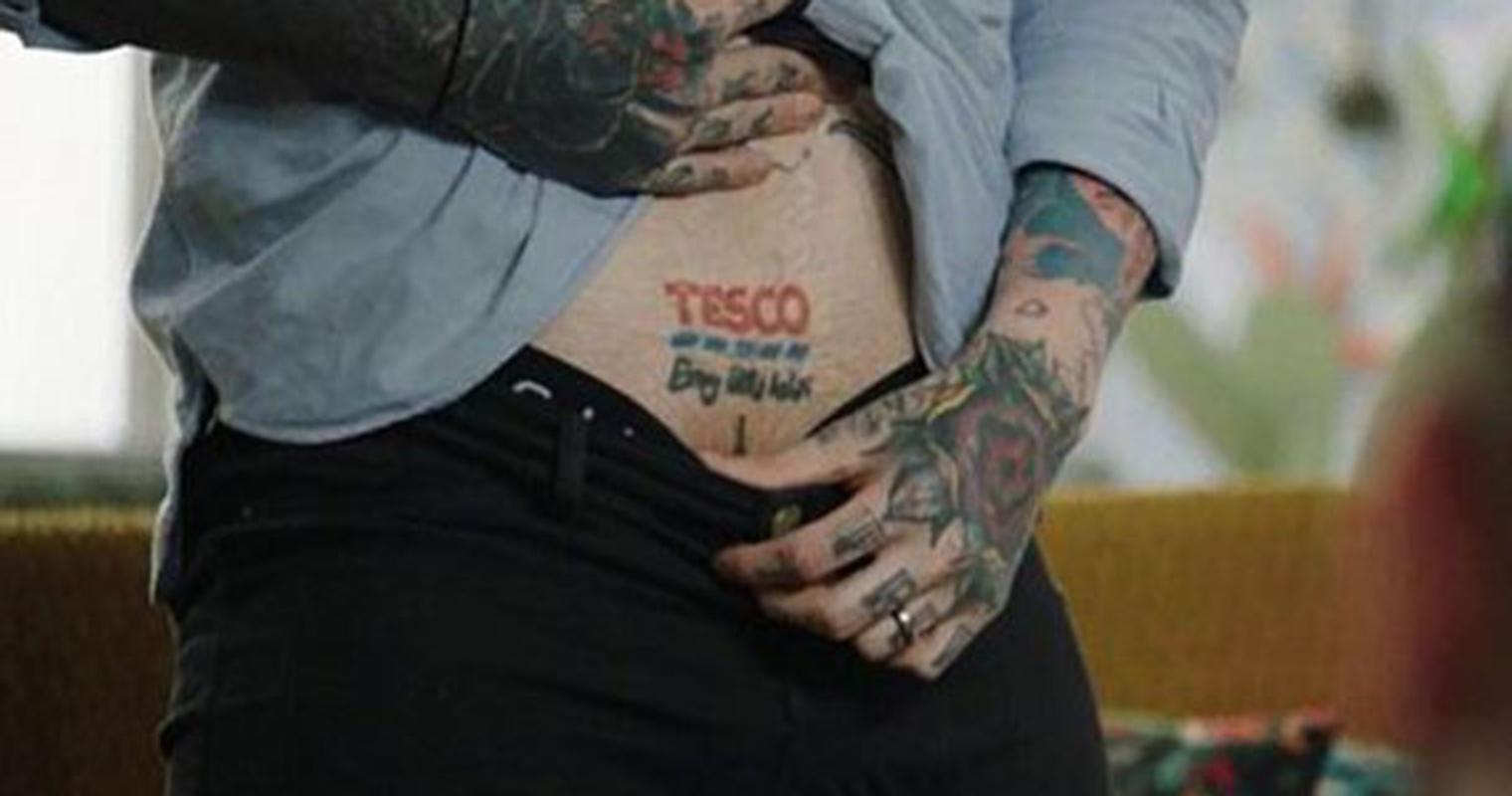 This man doesn't regret any of his tattoos... except that Tesco one on his  crotch | indy100 | indy100