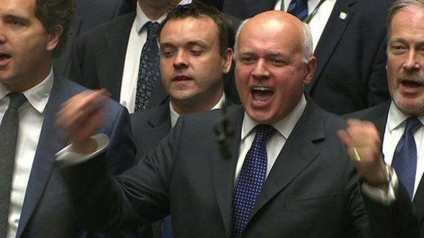 What Iain Duncan Smith was actually cheering about in that gif | indy100 |  indy100