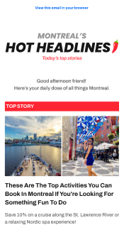 newsletter in phone