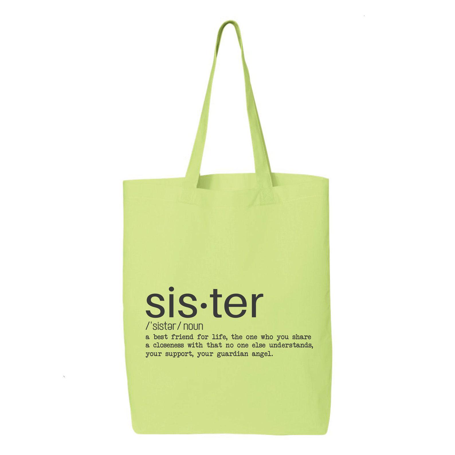 Sister Personalised Tote Bag Shopper Thanks Amend Birthday Gift Present Idea 