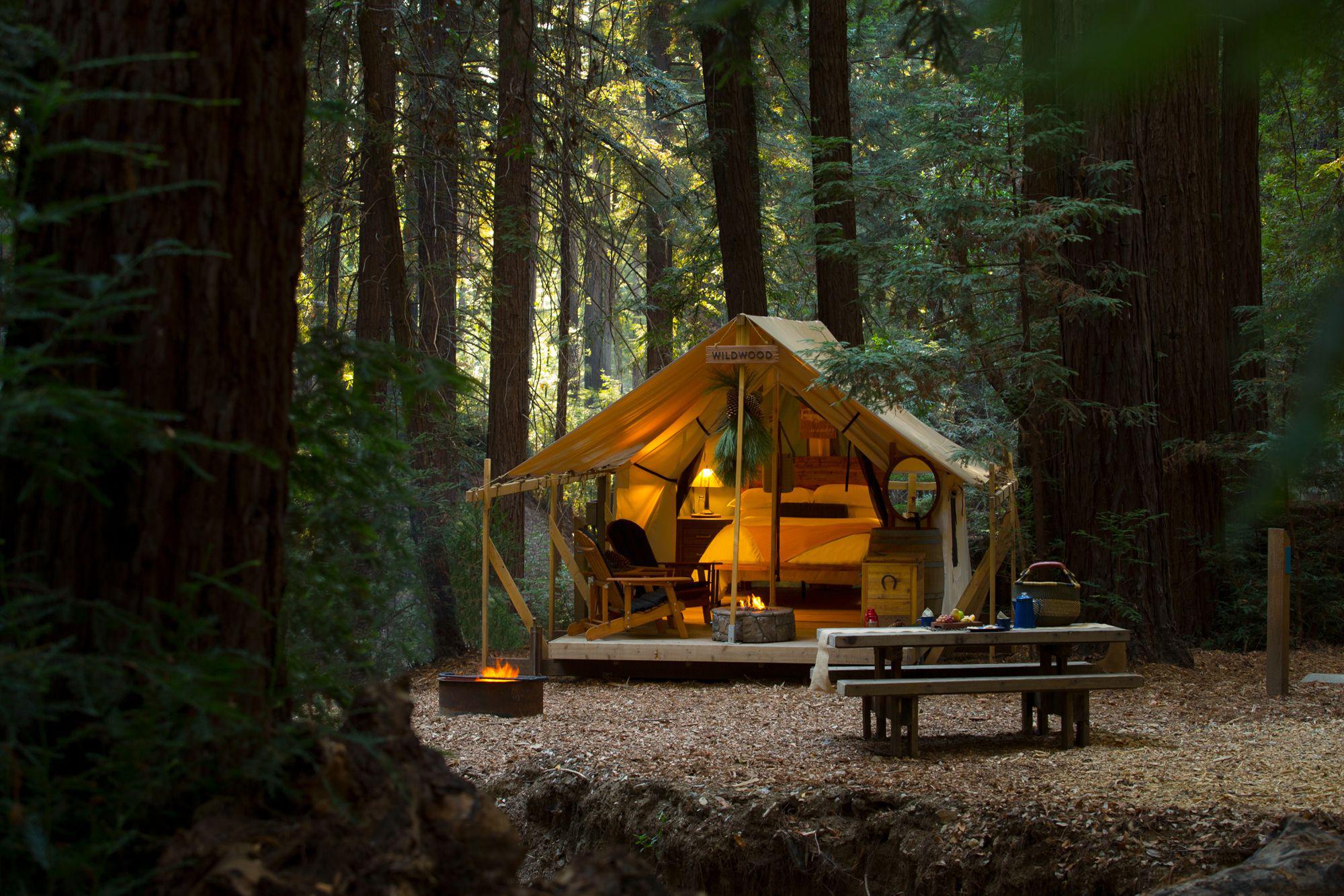 Hot Sex School Picnic Foresht - Find rustic luxury at Northern California's 5 best glampgrounds - 7x7 Bay  Area