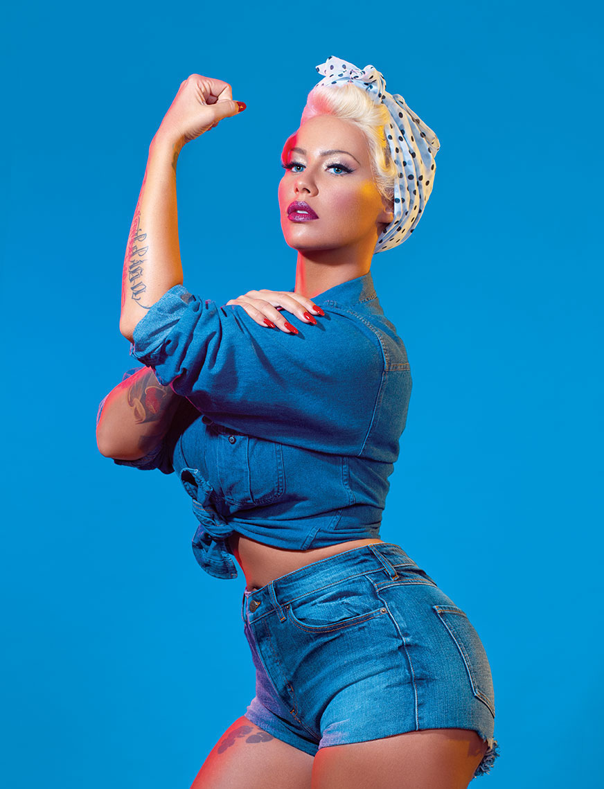 Amber Rose Dressed As Feminist Heroes Paper