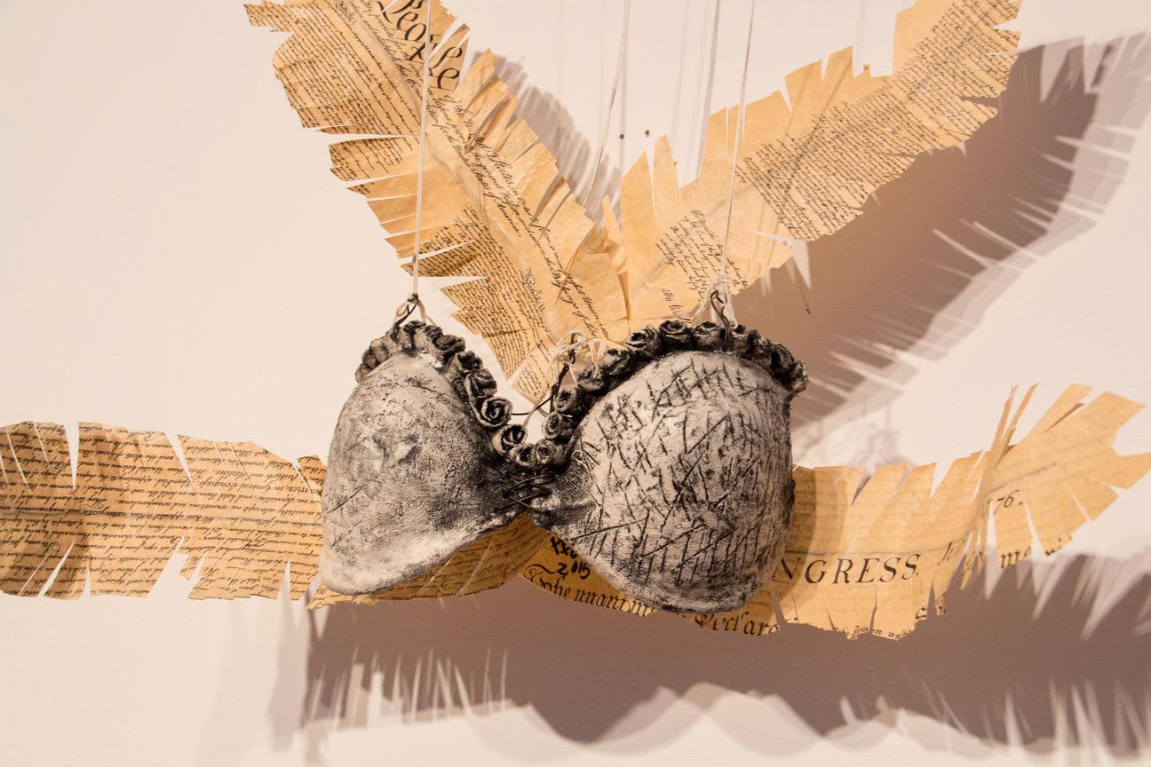 Women make a statement against breast cancer with artful bras at fundraiser, Entertainment/Life