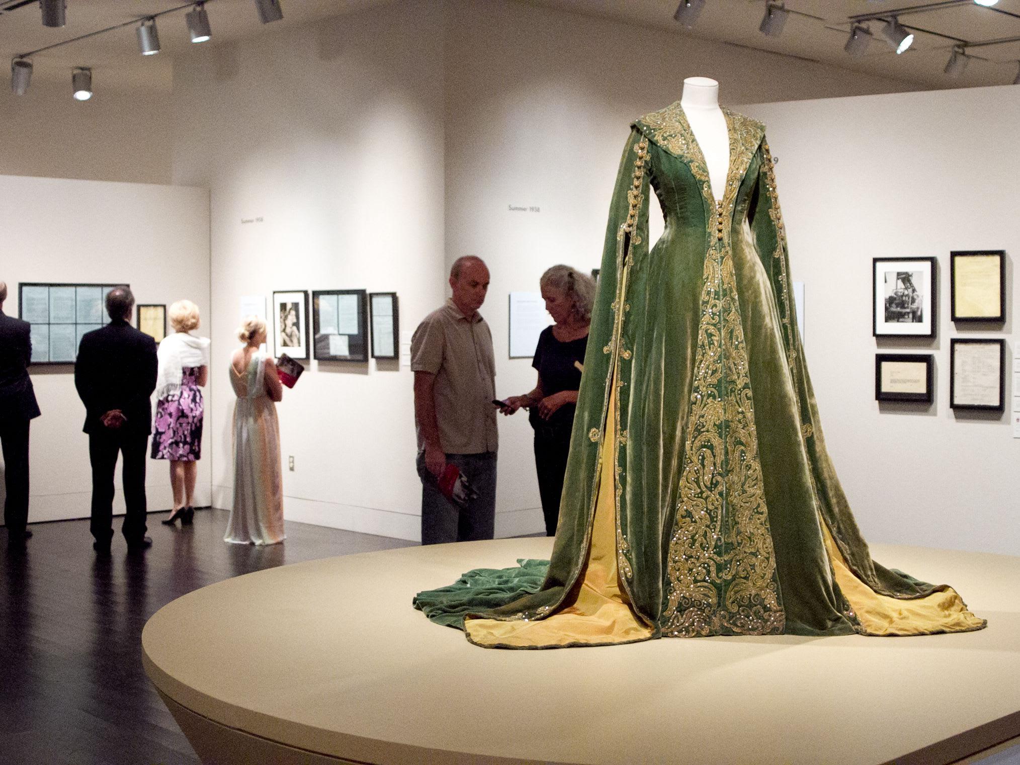 A green velvet dressing gown worn by Vivien Leigh is displayed prominently  in the Making of Gone With The Wind exhibit at the Harry Ransom Center in  Austin. - CultureMap Houston