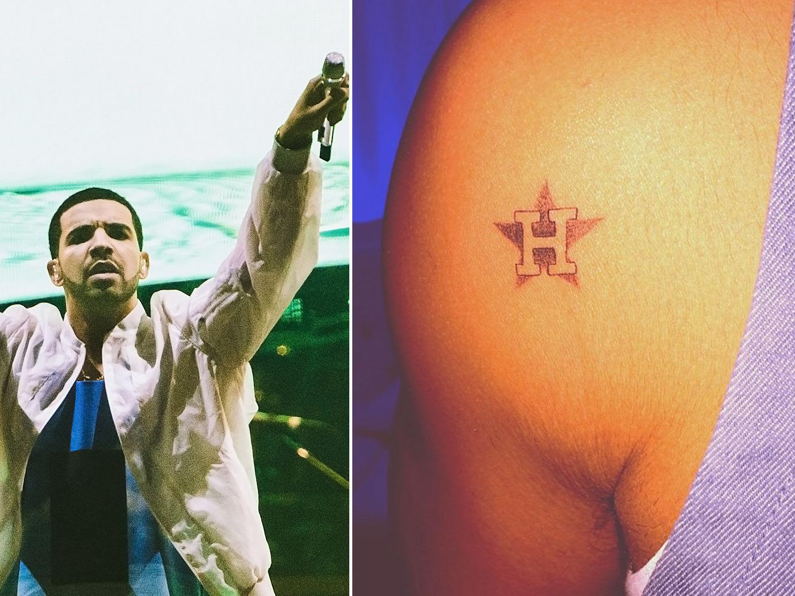 Drake has a Houston Astros tattoo (Photo)