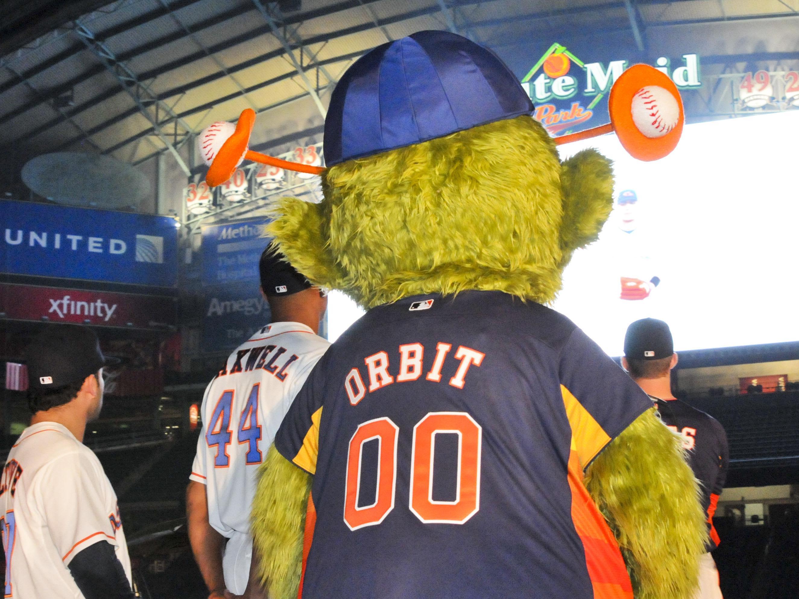 Houston Astros, Orbit Mascot T-Shirt, MLB, Baseball, Team Spirit