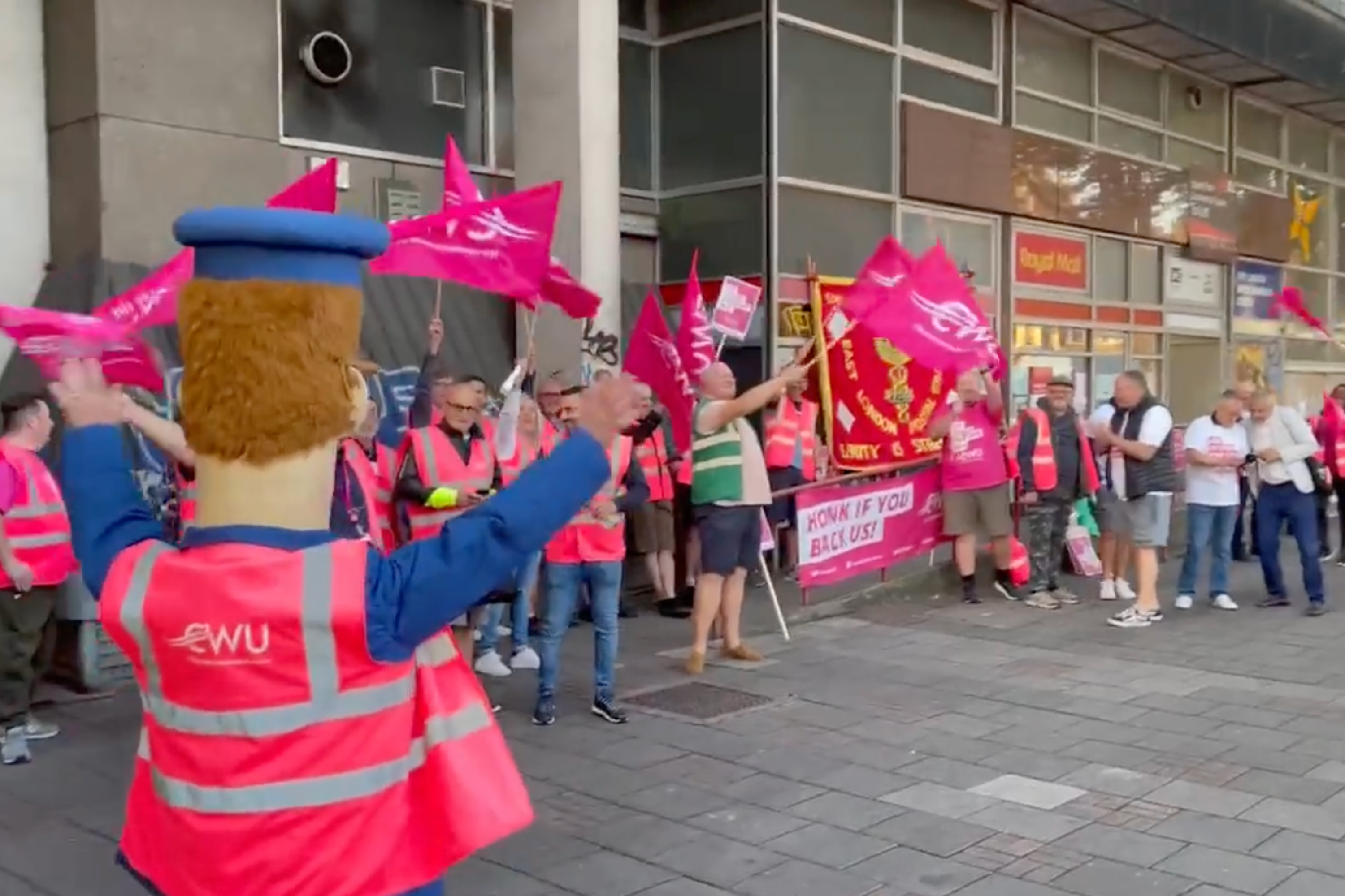 Even Postman Pat is supporting the strikes as posties walk out over pay