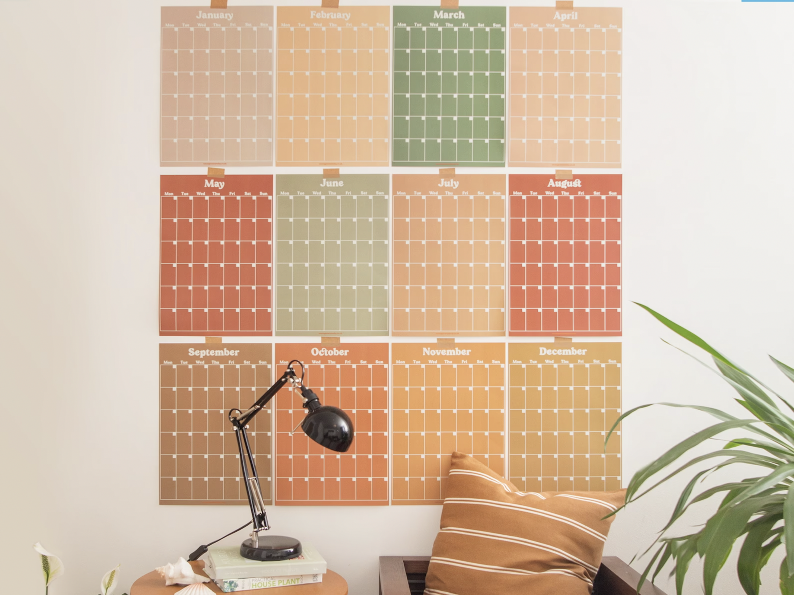 MS & CO Large Acrylic Calendar for Wall