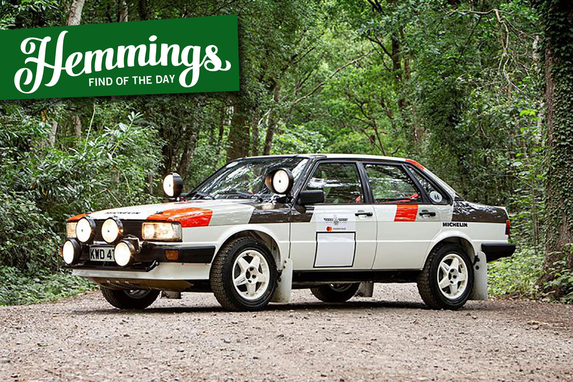 Live out your vintage-rally dreams in this restored ex-Works 1983 Audi 80 quattro