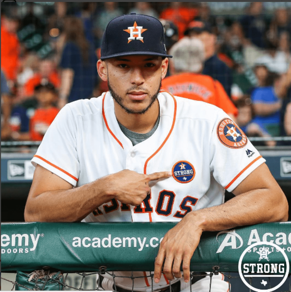 Astros debut 'Houston Strong' logo in return home after Hurricane Harvey