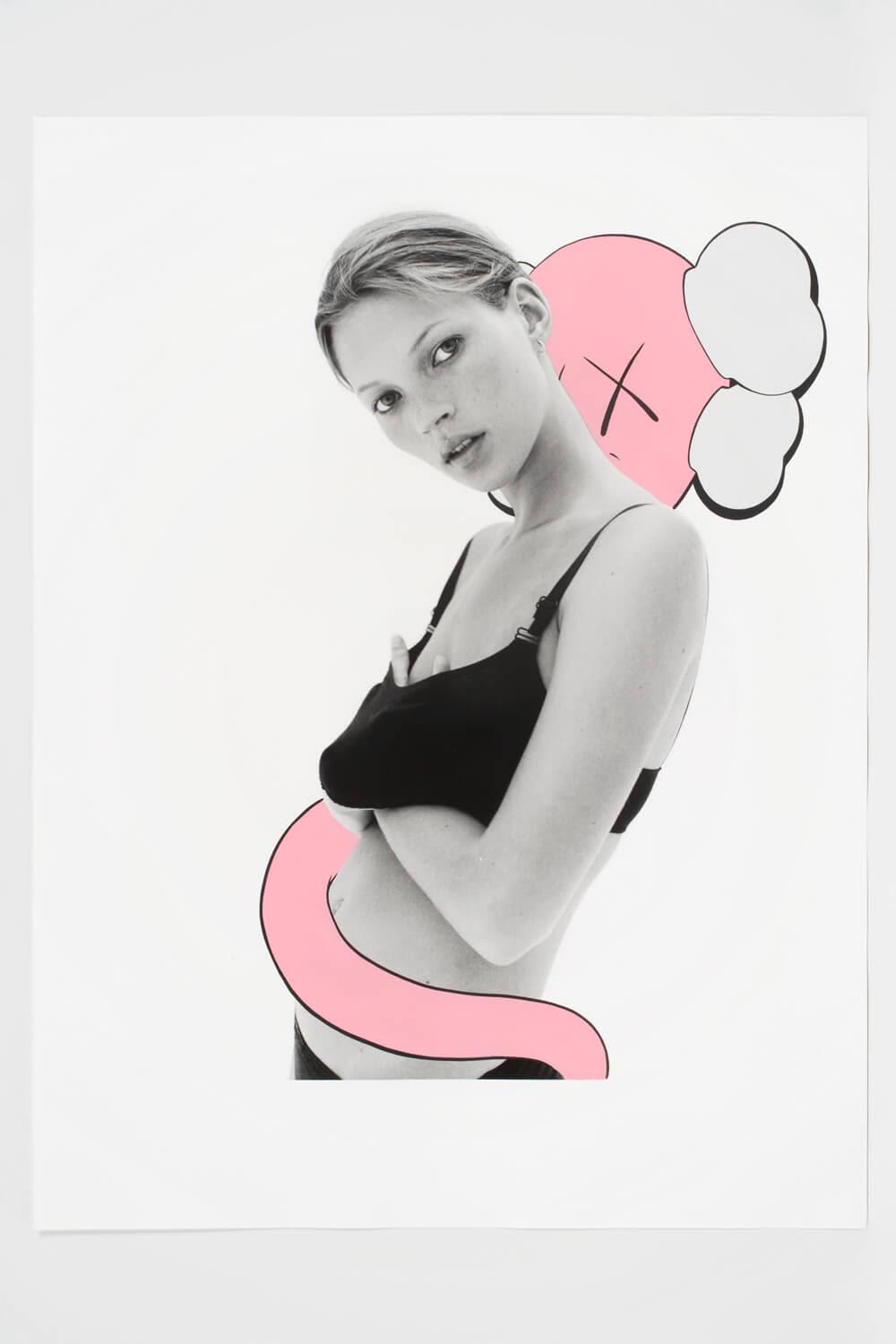 限定品 KAWS × David Sims Kate Mossマット額装品 限定マット額装品4セット/Kaws and David Sims【 Kate Moss】（カウズ