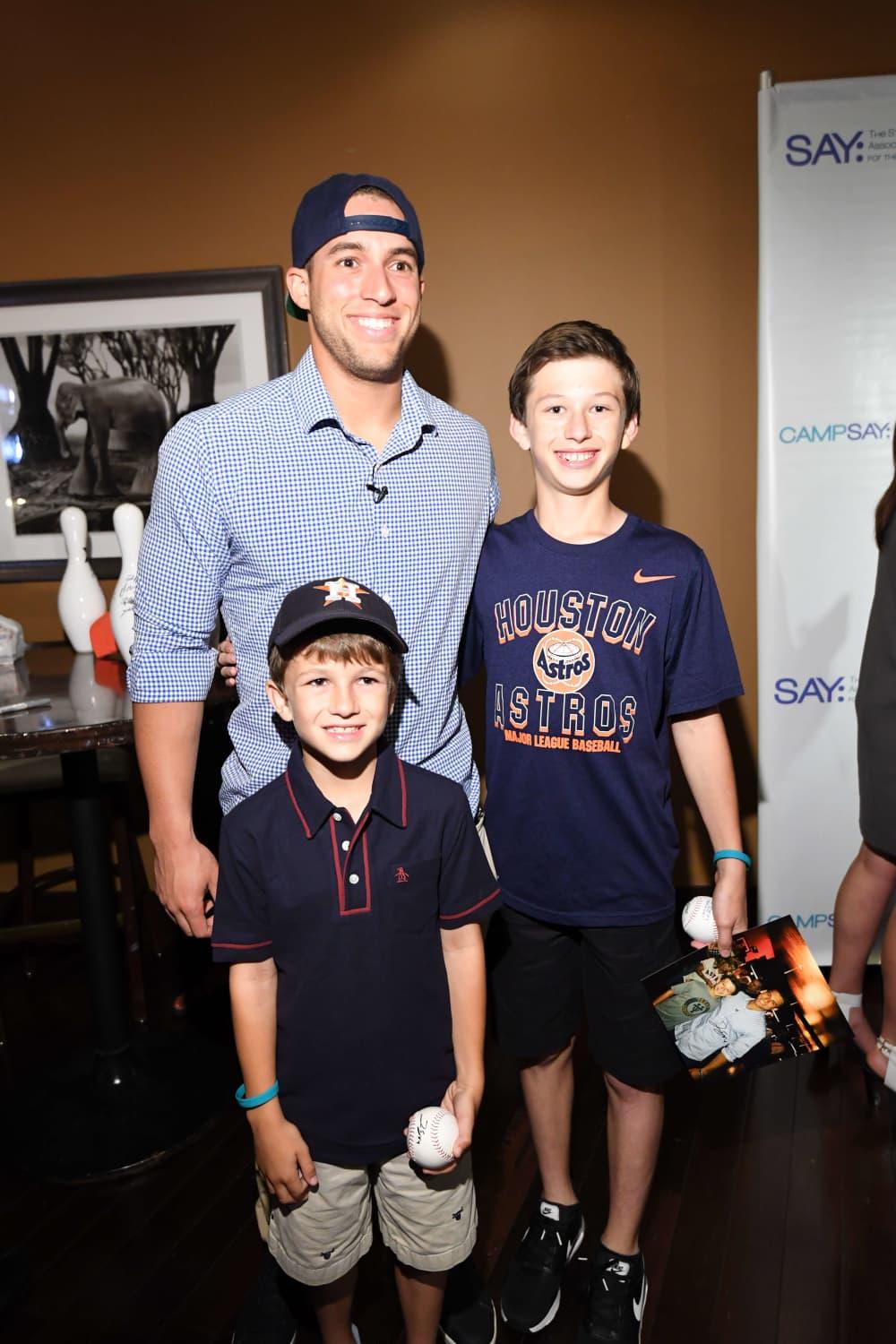 Astros star George Springer, teammates and fans bowl a strike for