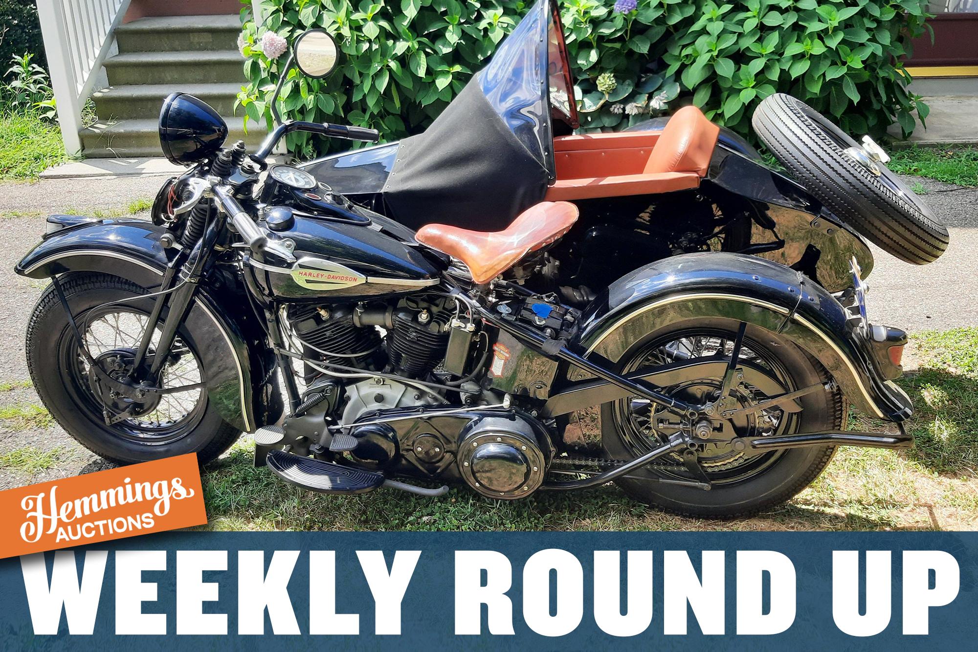 A restored Harley-Davidson and sidecar, big-selling Dodge Power Wagon, and a porthole-topped '57 Thunderbird: Hemmings Auctions Weekly Round Up for September 11-17, 2022