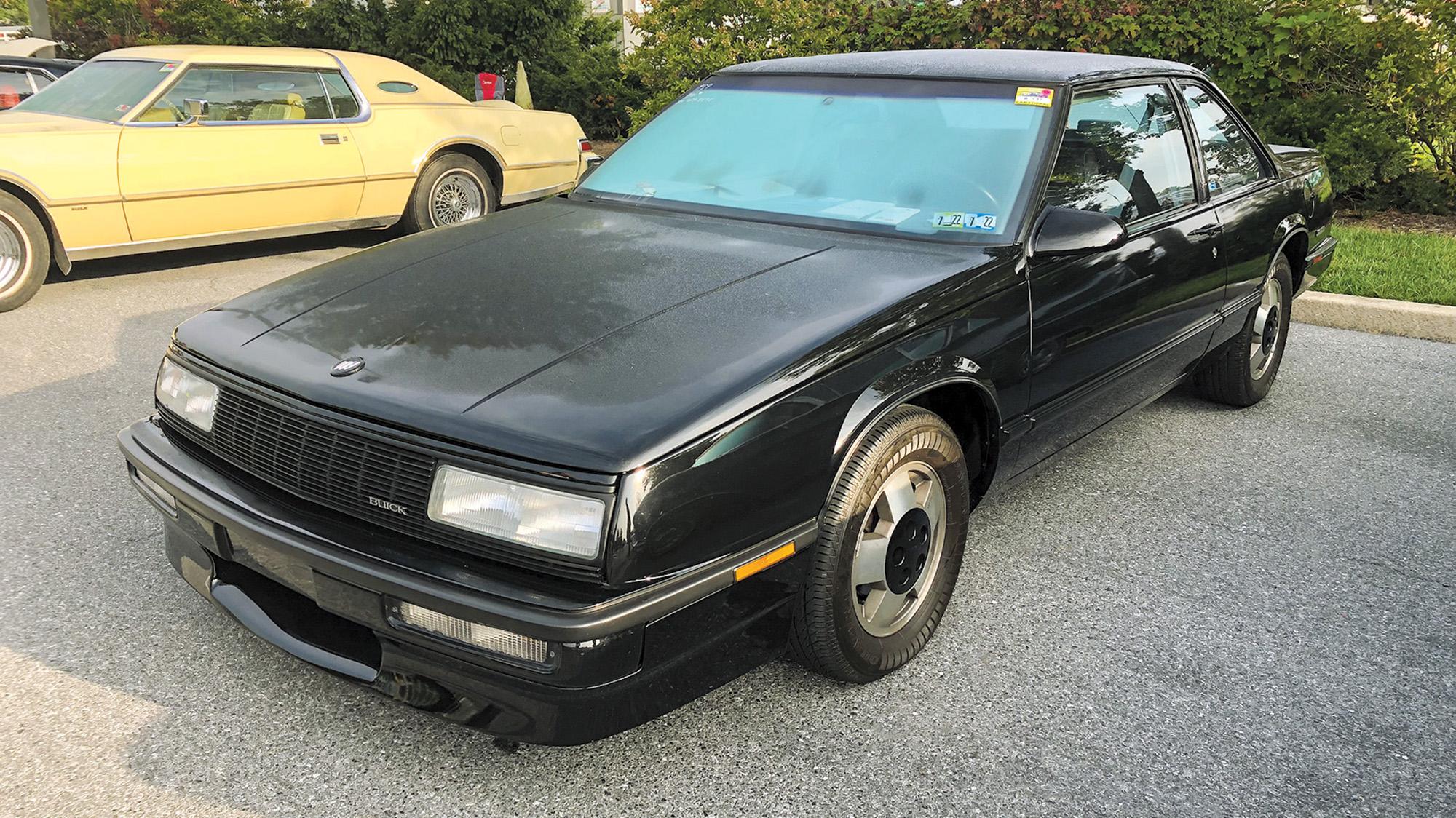 Blacked-out trim plus V-6 power makes a 1989 Buick LeSabre T-Type a budget Eighties buy