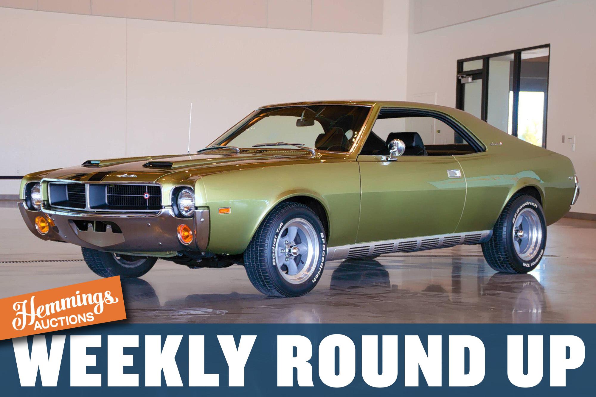 A performance-modified AMC Javelin, showroom-fresh Ford Thunderbird, and restored Crosley Super Sports: Hemmings Auctions Weekly Round Up for September 18-24, 2022