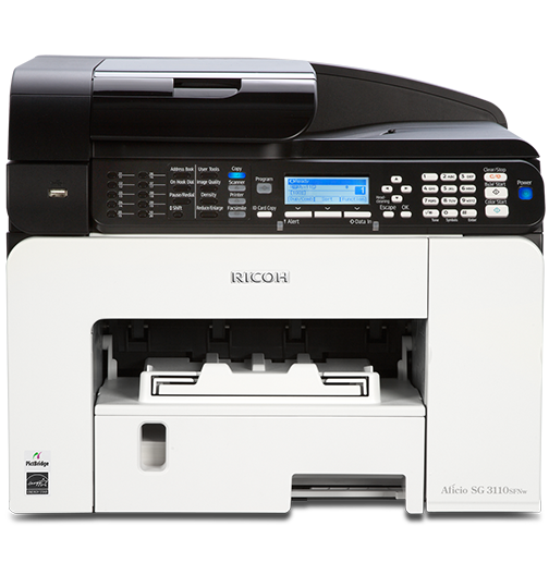 SG 3100SNw Color GELJET™ Multifunction Inkjet Printer | Ricoh