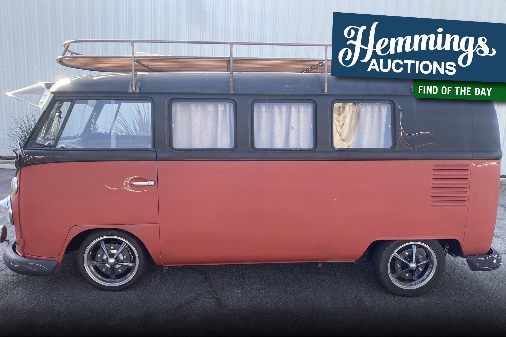 Somewhere between a Volksrod and a Cal-look bus lies this 1964 Volkswagen Type 2 in the Hemmings Auctions