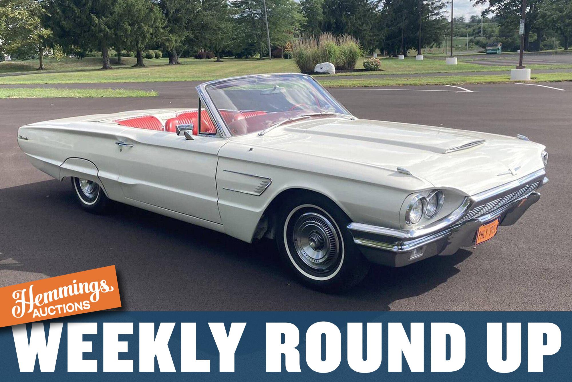 A glamorous '65 Ford Thunderbird convertible, rare '72 Corvette, and rumbleseat Model A roadster: Hemmings Auctions Weekly Round Up for September 25-October 1, 2022