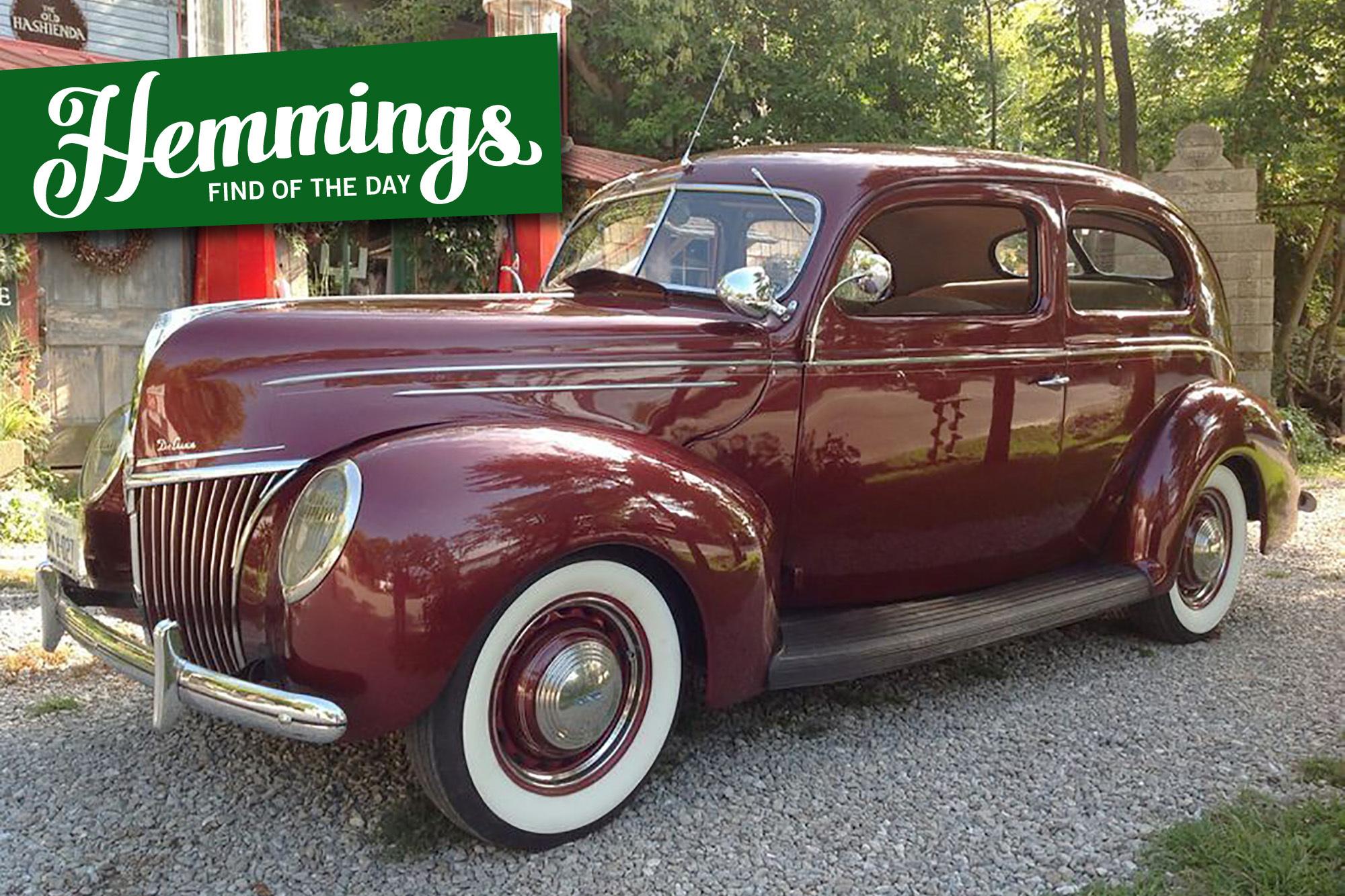 This 1939 Ford Deluxe Tudor is streamline moderne goodness that's ready for the road