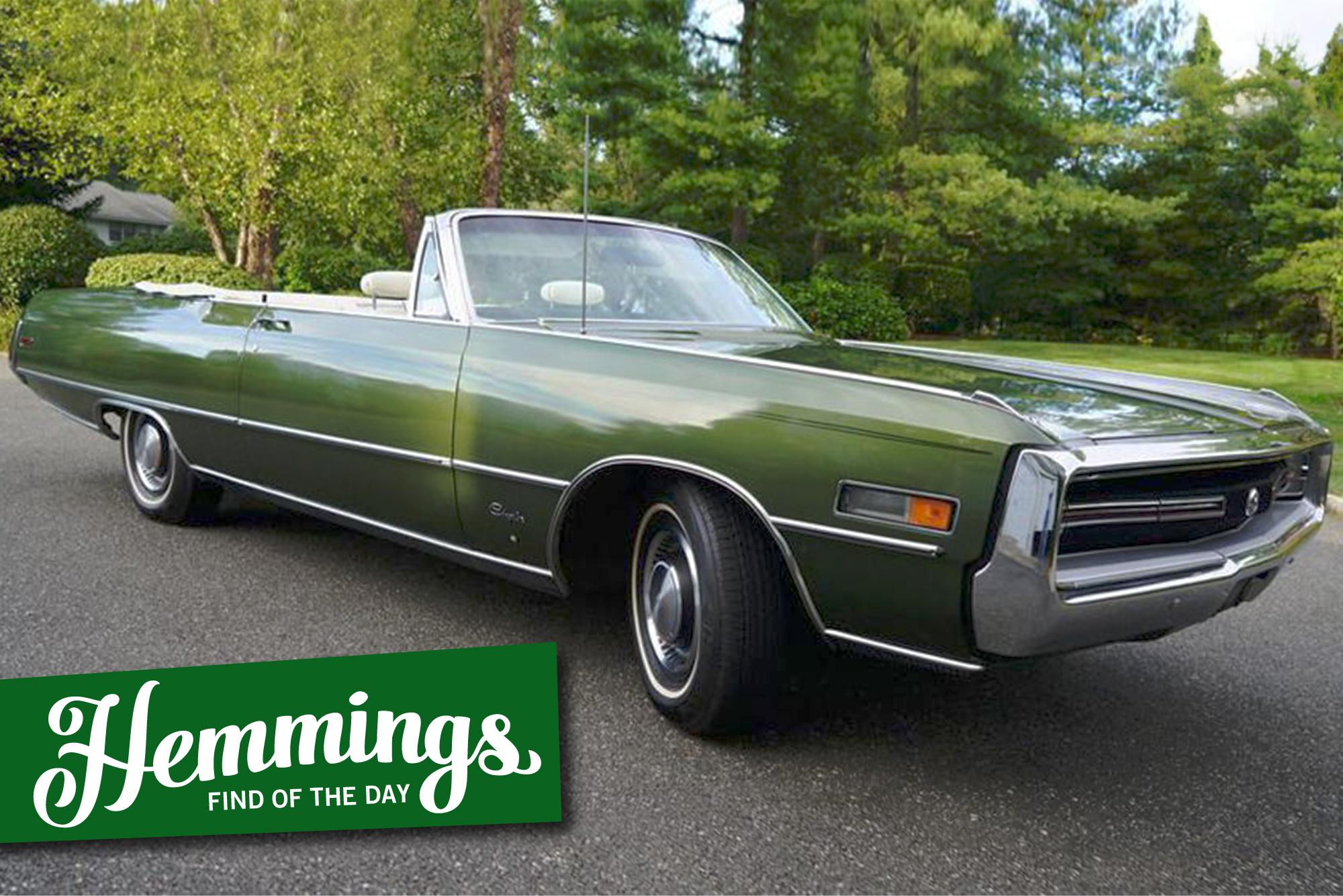 Original, two-owner 1970 Chrysler 300 convertible combines muscle attitude with big boat luxury