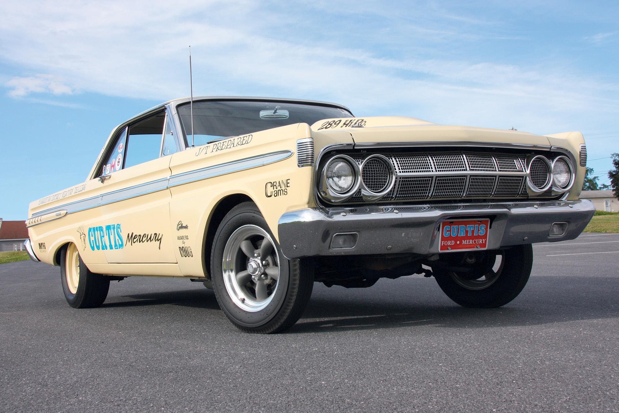 A weather-worn 1964 Mercury Comet Caliente serves as a canvas for a B/FX tribute