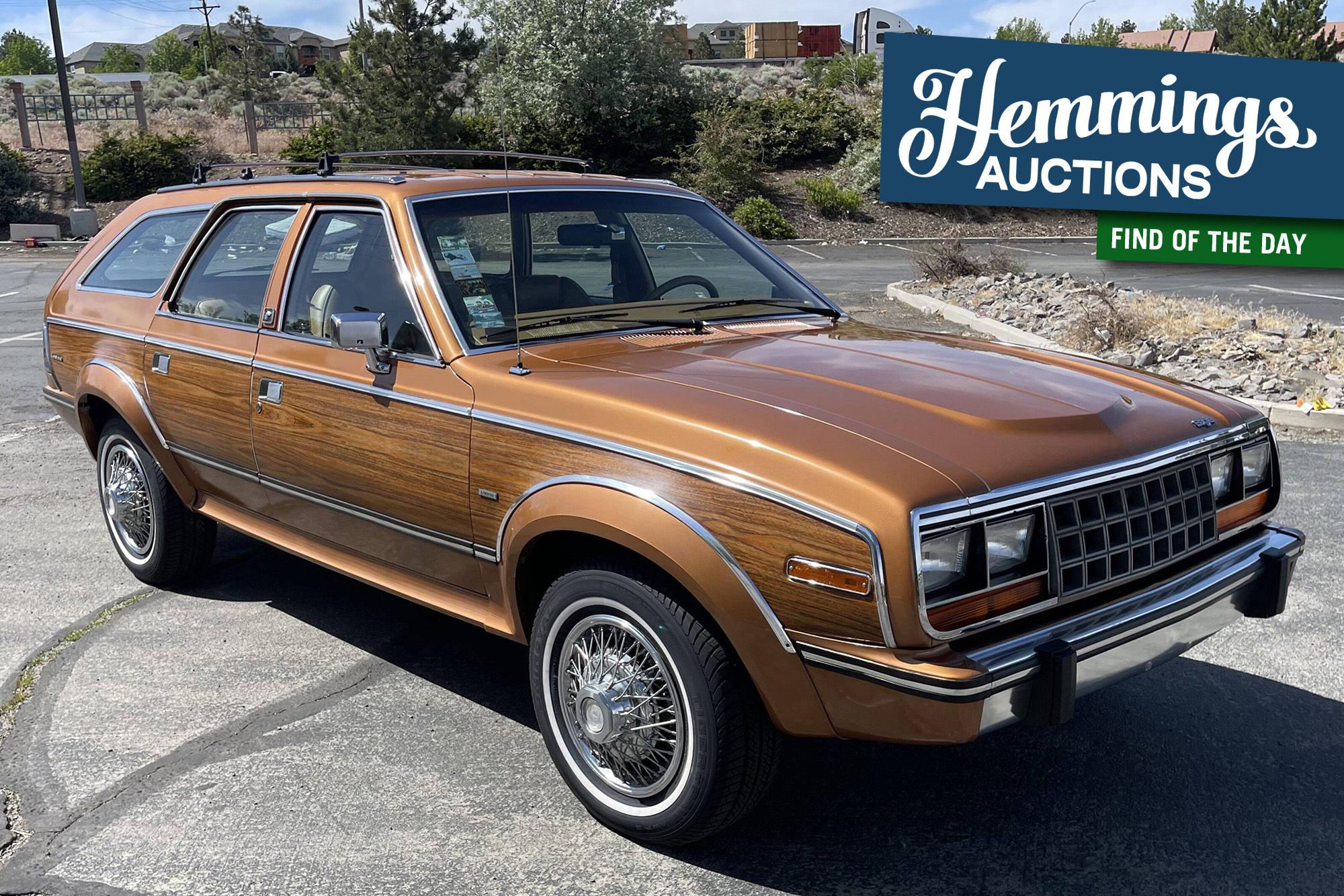 Woodgrained brown 1986 AMC Eagle station wagon is exemplary in the strictest sense of the word