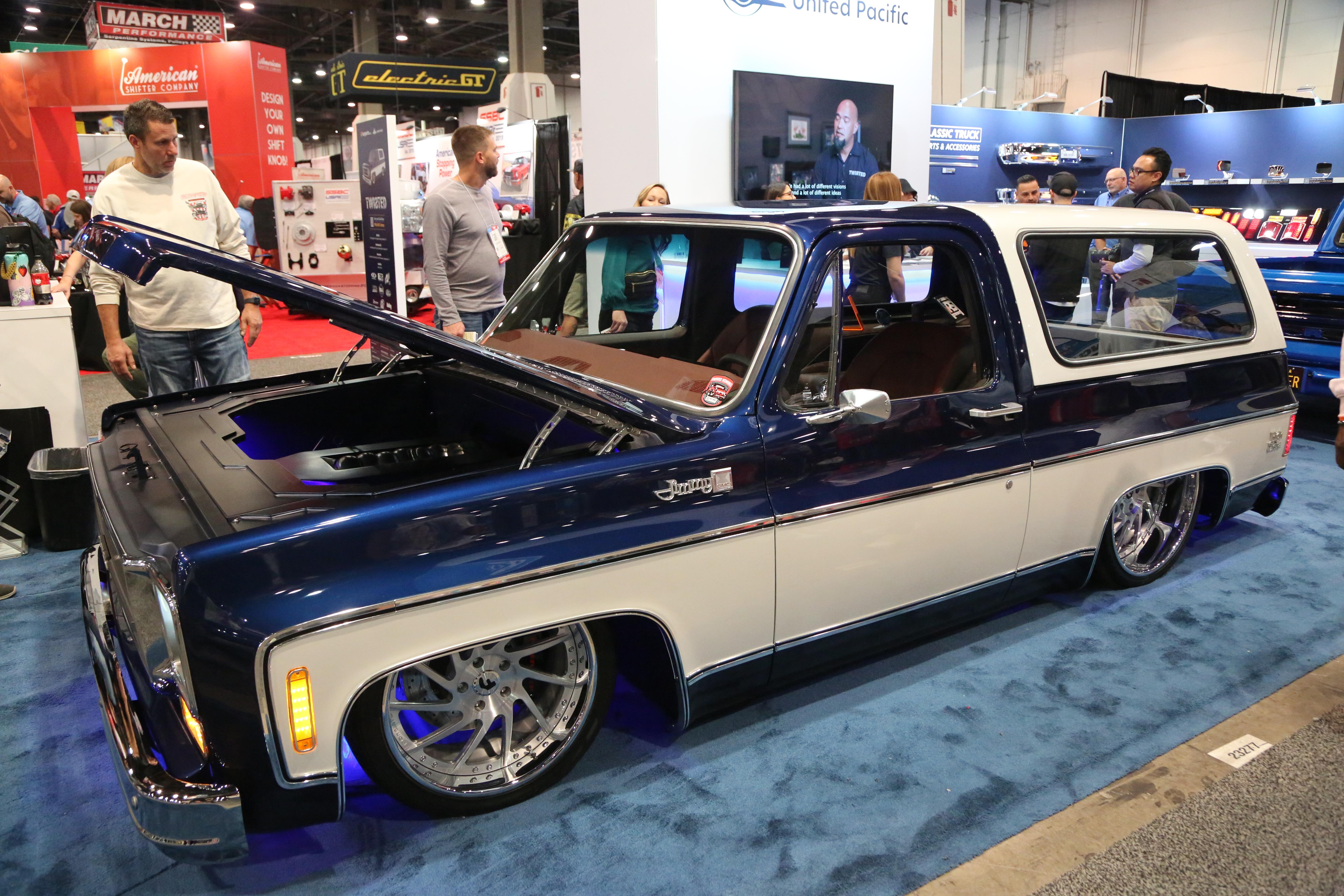 For proof that electric trucks have become style benchmarks, look to this 1976 GMC Jimmy