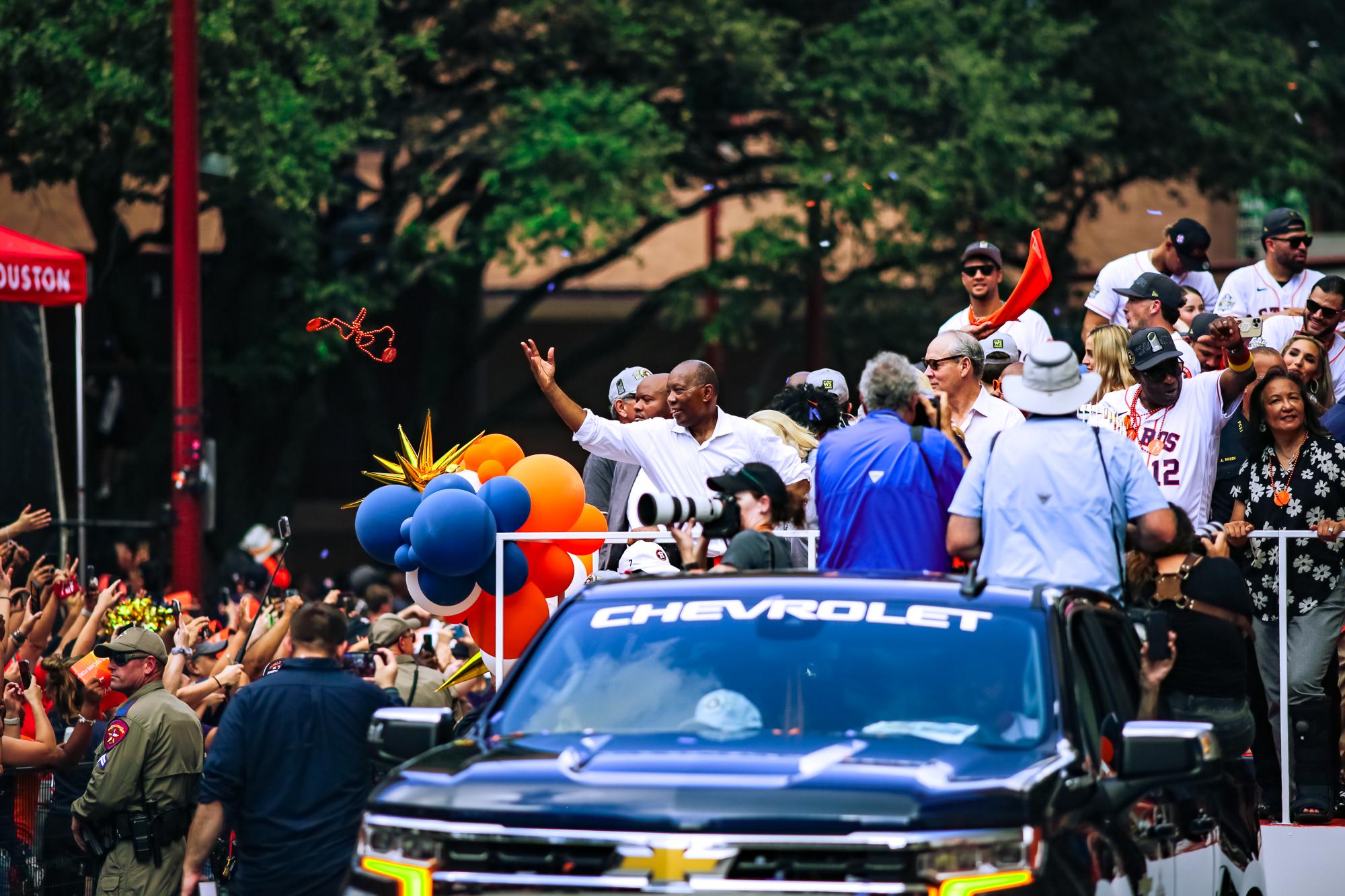 Astros World Series parade highlights: Sights and sounds as Jeremy Pena,  Dusty Baker, Mattress Mack and more party in Houston