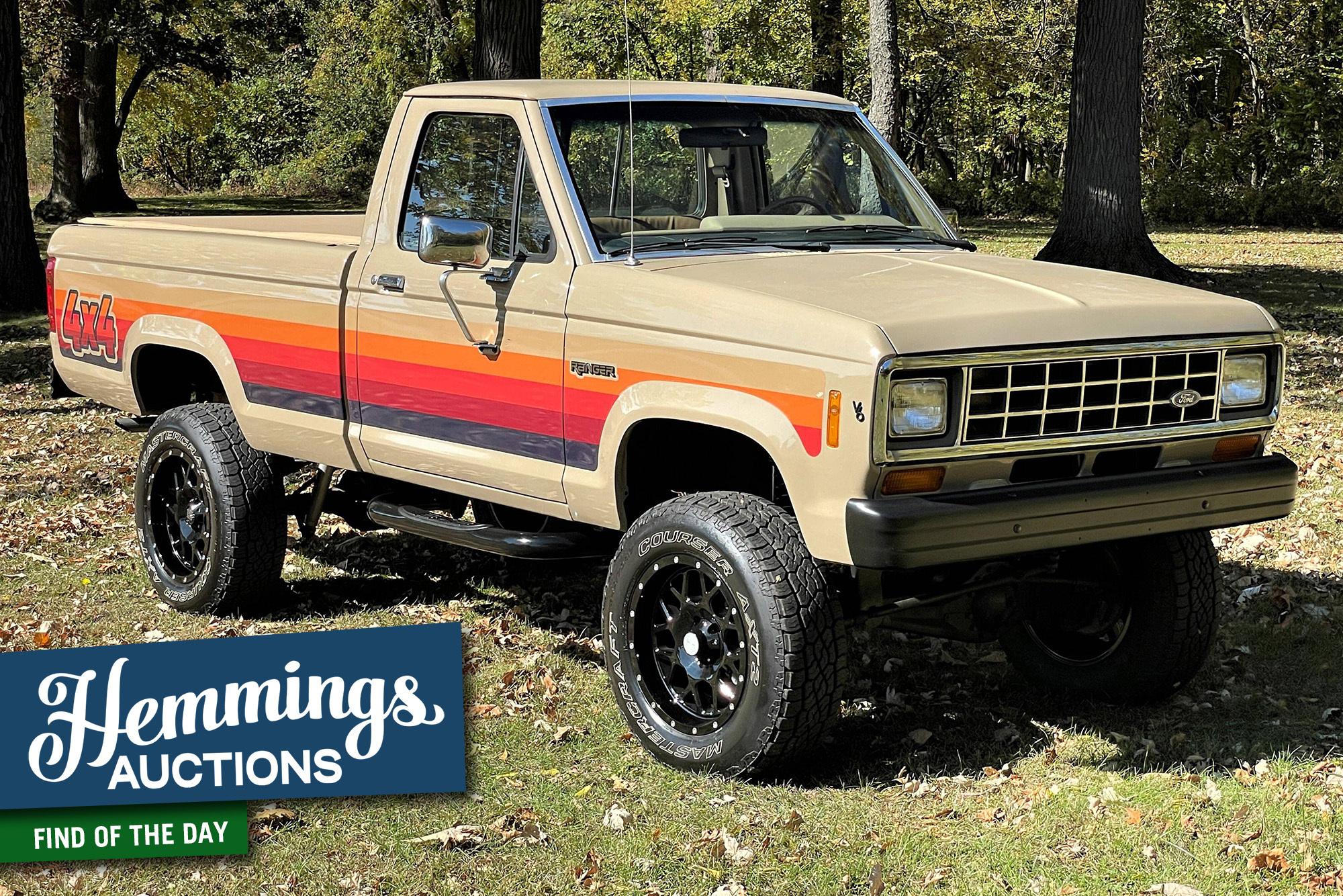 Sundown stripes add a splash of color to fully restored 1984 Ford Ranger