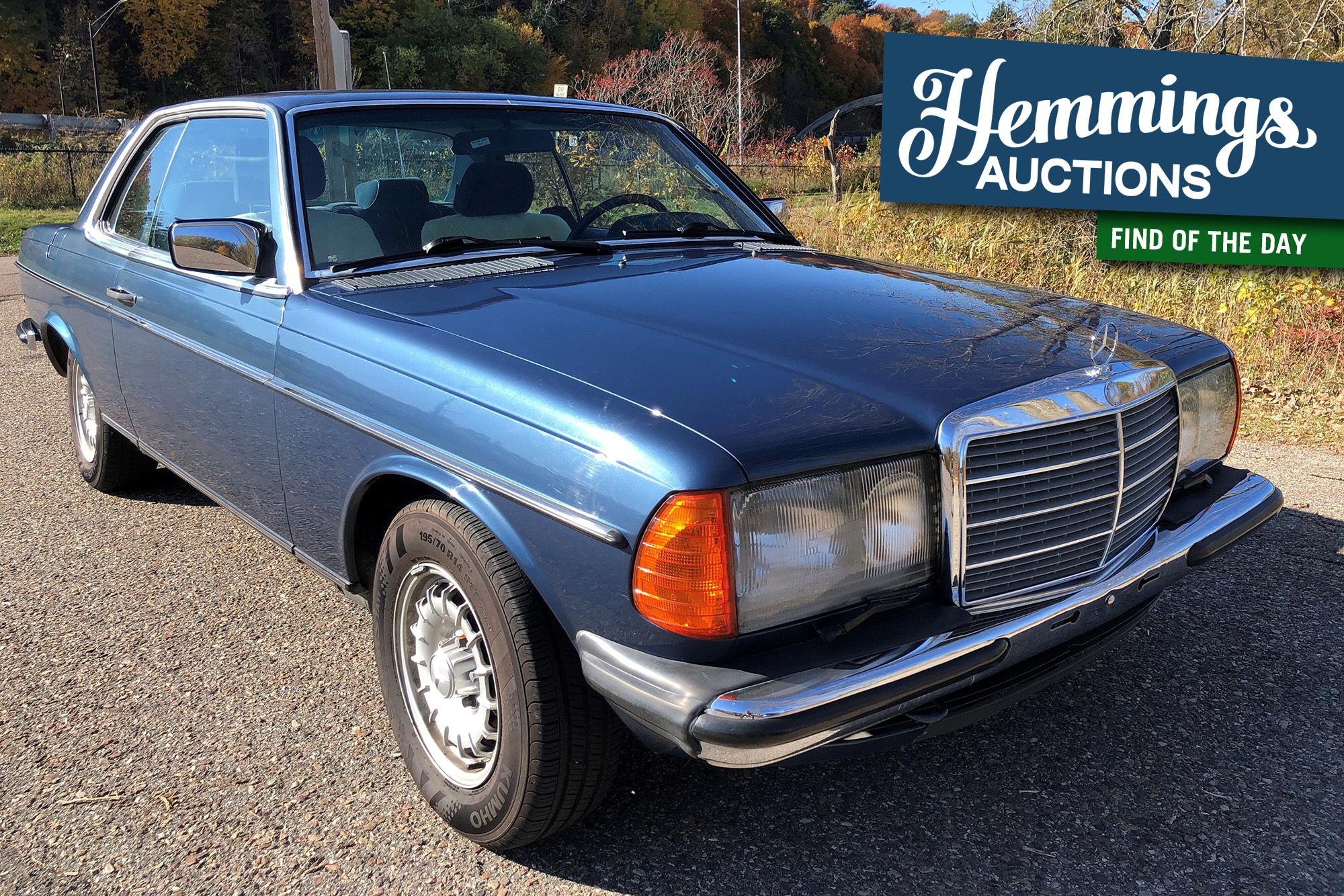 Rarely seen in the U.S., this gray market 1984 Mercedes-Benz 230CE Coupe is crossing the block for charity