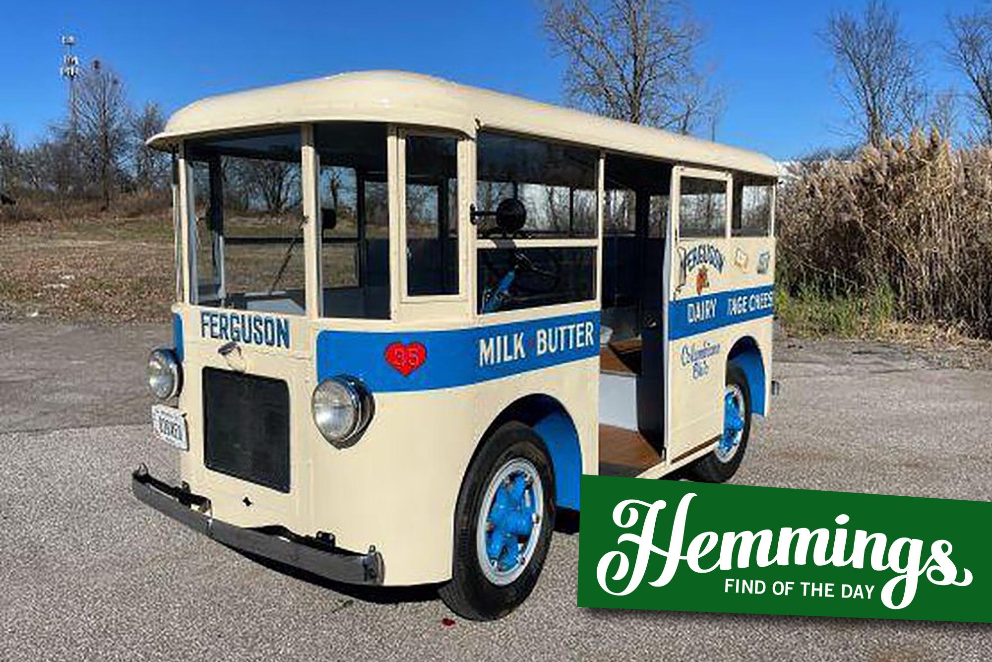 With a load of props, restored 1935 Twin Coach milk truck looks ready to make the rounds