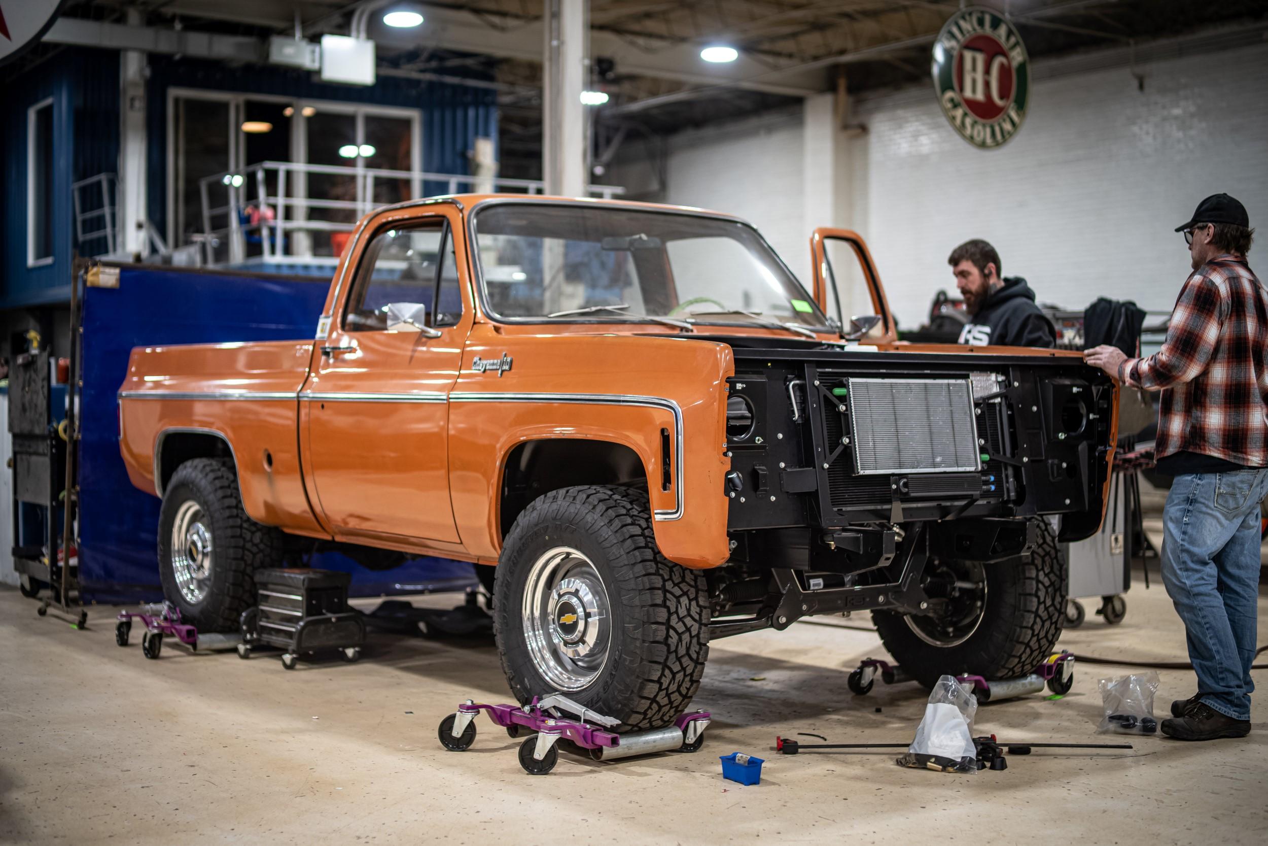 Roadster Shop to sell its first production Legend Series 1973 squarebody C10 at auction