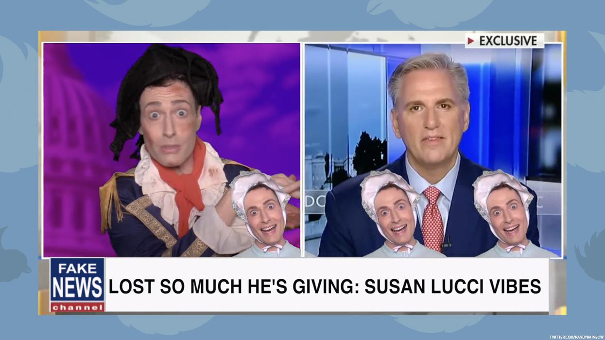 Randy Rainbow mocking Kevin McCarthy in a parody