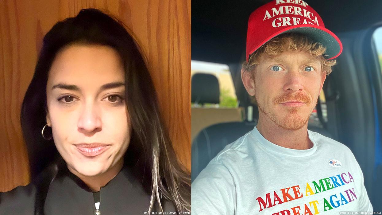 Jaimee Michell and David Leatherwood - members of Gays Against Groomers