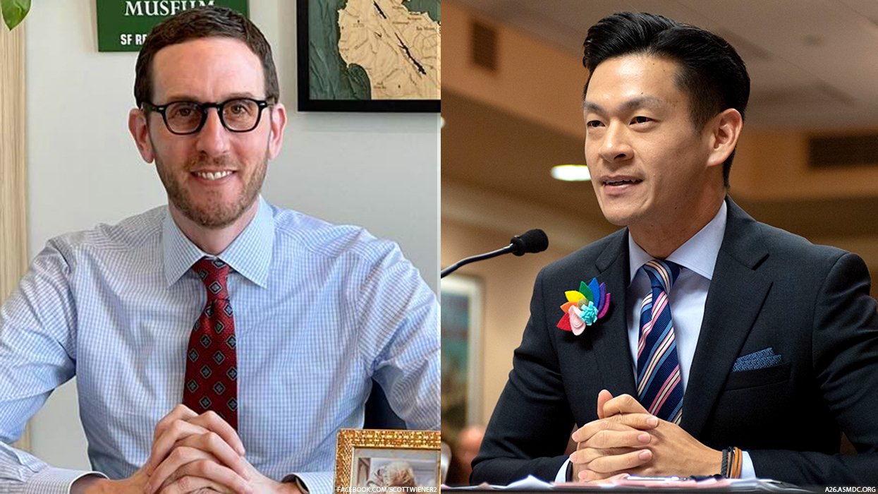 State Senator Scott Wiener and Assemblymember Evan Low